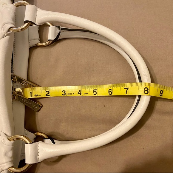 CROMIA Pure White Leather BAG PURSE SATCHEL - Brand NEW - GORGEOUS *TAKE A LOOK* - Picture 11 of 16